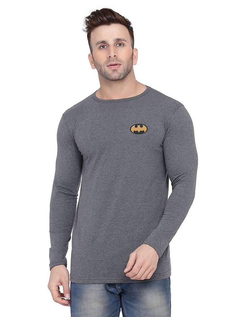 men solid long sleeved t-shirt