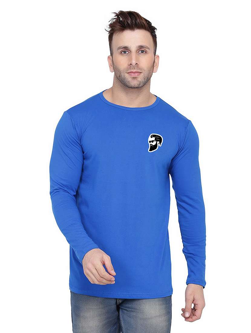 men solid long sleeved t-shirt