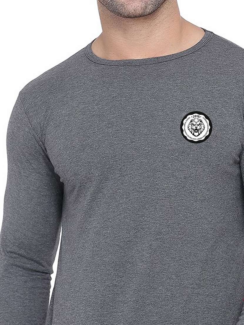 men solid long sleeved t-shirt - 21454243 -  Standard Image - 3