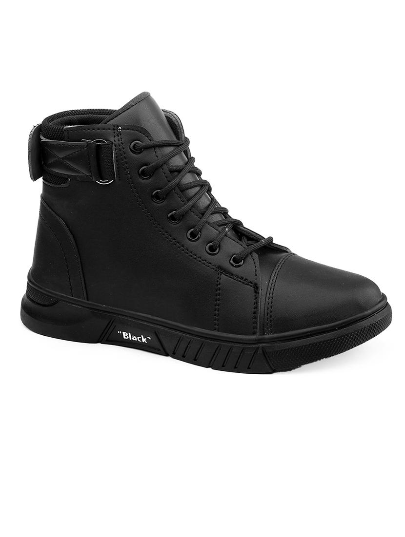 men black lace up boots - 21454595 - Standard Image - 3