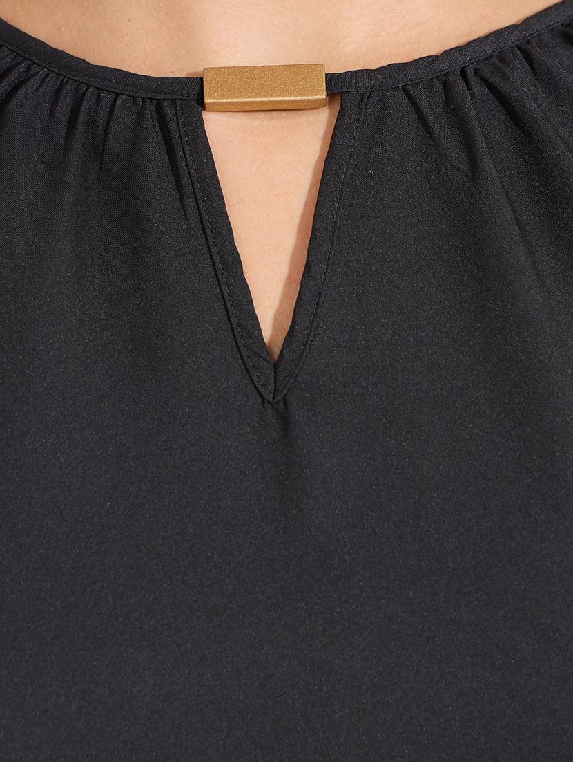 women black polyester regular top - 21454946 - Standard Image - 3