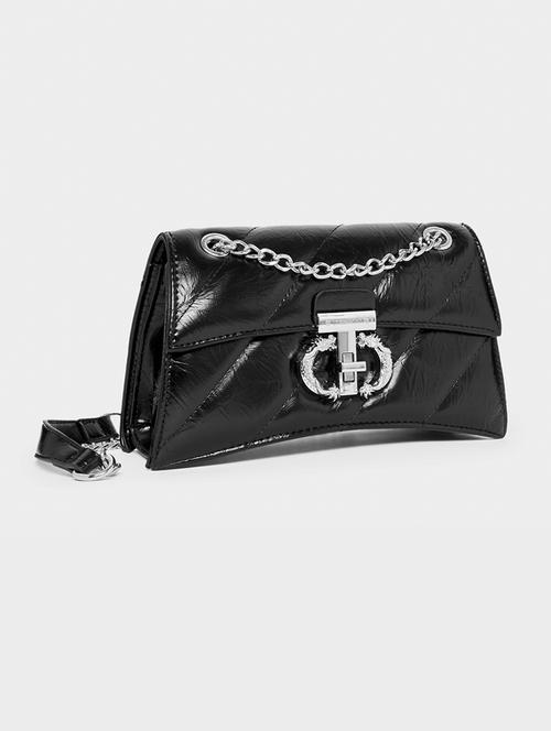 women black pu handbag - 21457033 - Standard Image - 0