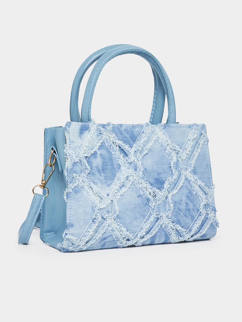 women blue pu handbag - 21457079 -  Zoom Image - 0