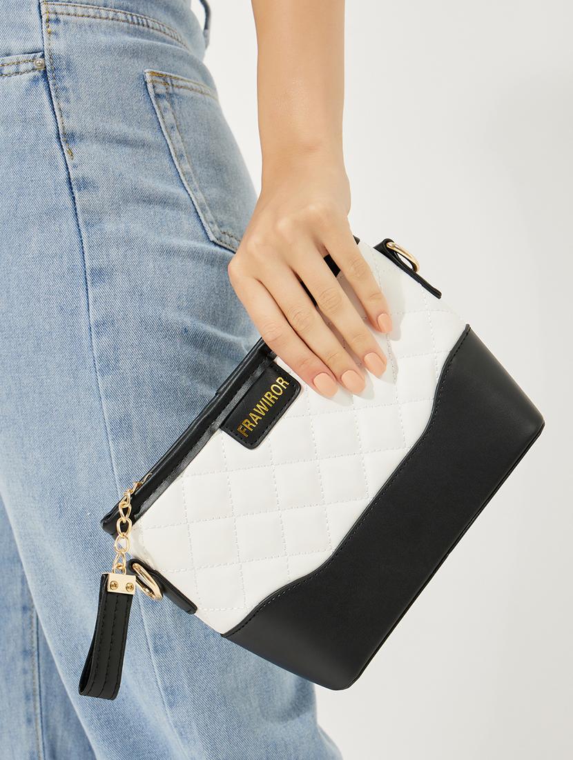 women white pu handbag - 21457087 - Standard Image - 5