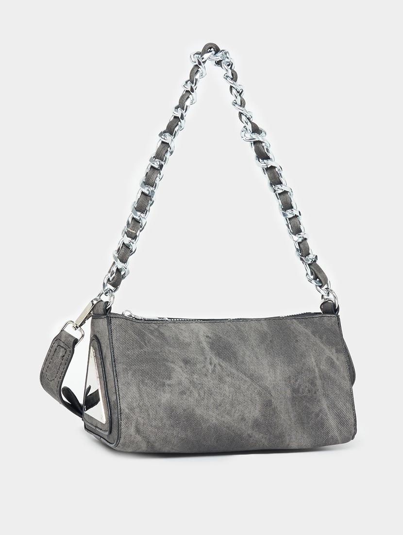women grey pu handbag - 21457089 - Zoom Image - 0