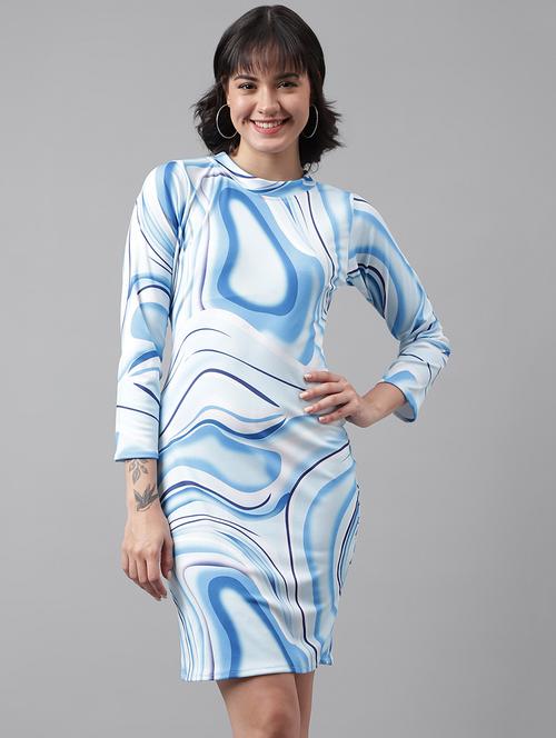 women mini printed bodycon dress - 21457112 - Standard Image - 0