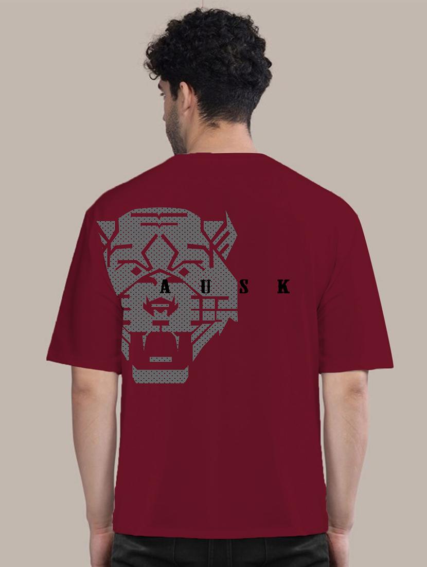 men oversized front & back print t-shirt - 21457155 - Standard Image - 3