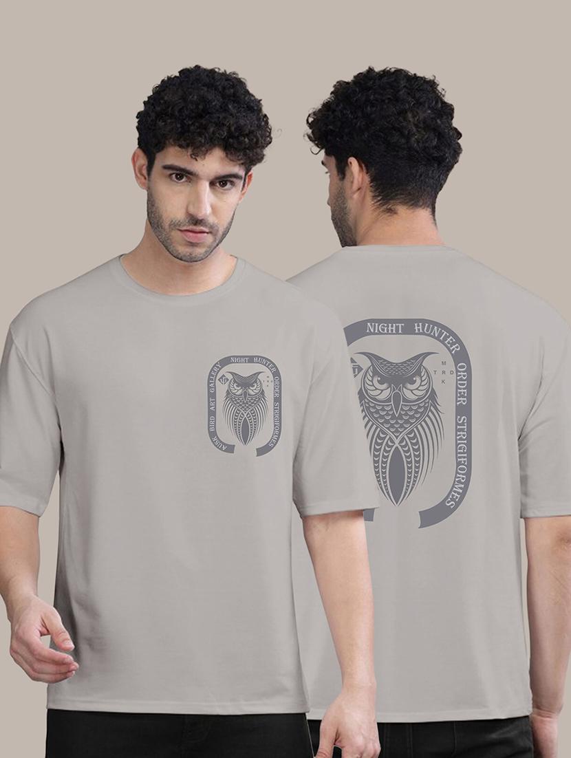 men oversized front & back print t-shirt - 21457158 - Zoom Image - 0