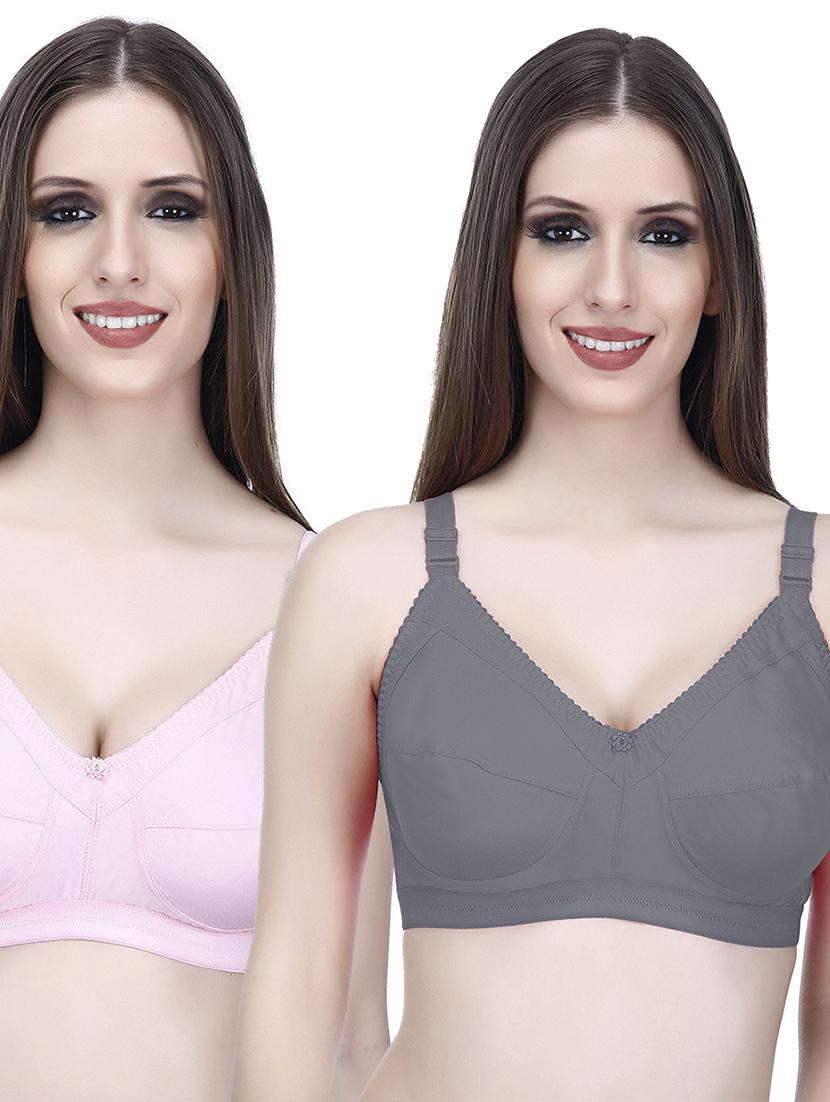 women pack of 2 solid bra combo - 21457232 -  Zoom Image - 0