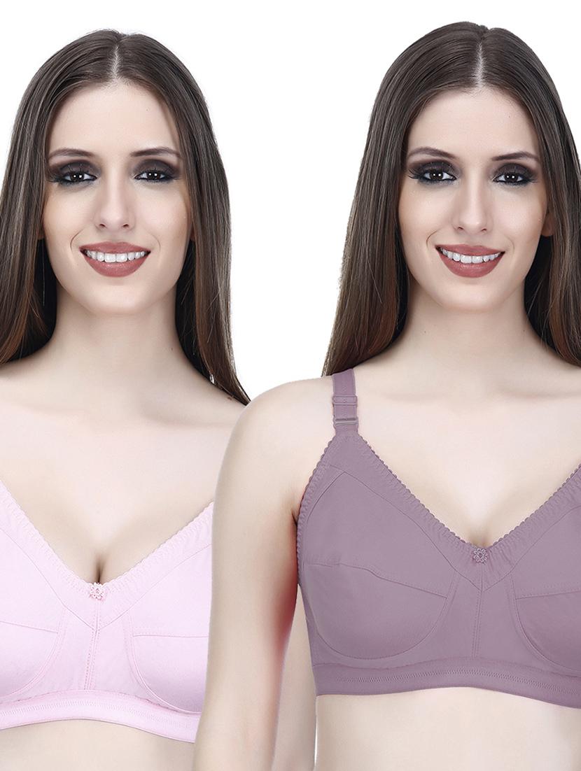 women pack of 2 solid bra combo - 21457234 - Zoom Image - 0