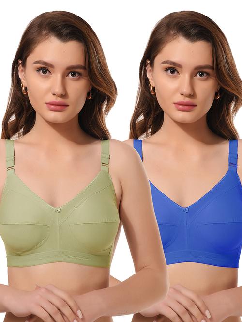 pack of 2 solid bra combo - 21457235 - Standard Image - 0