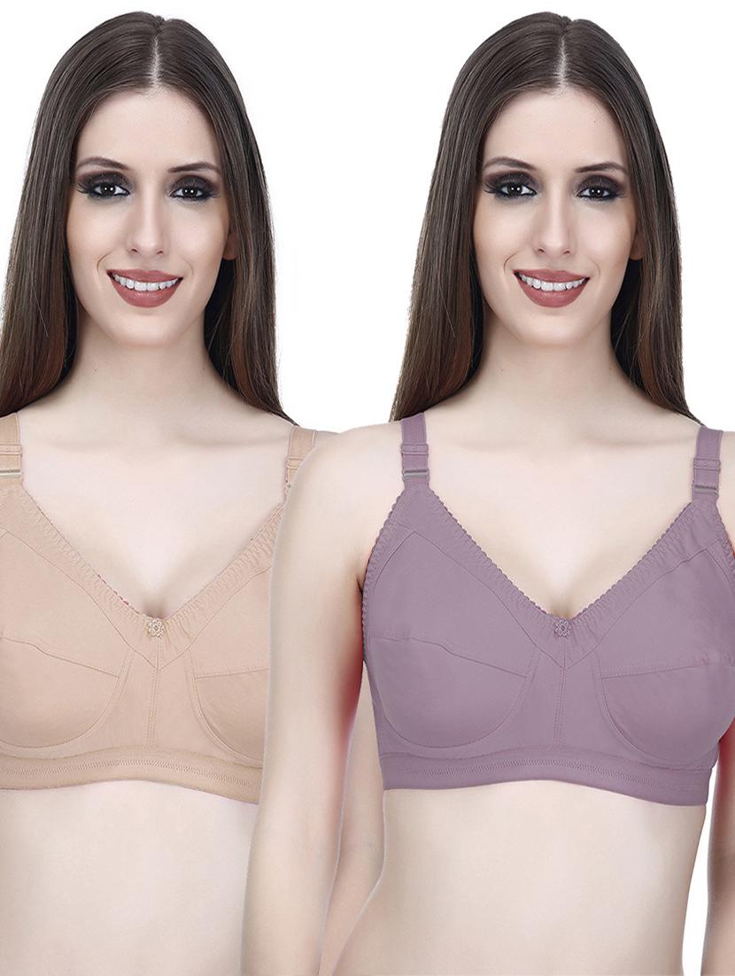 women pack of 2 solid bra combo - 21457246 - Zoom Image - 0