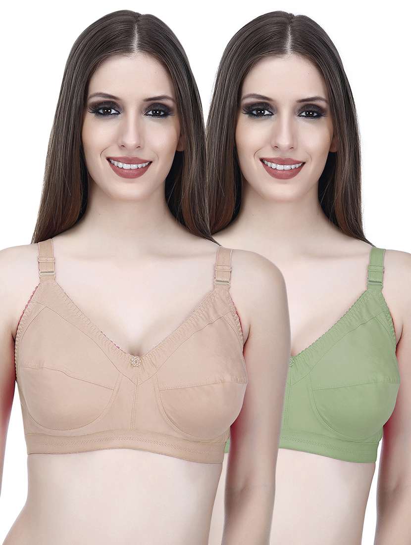 women pack of 2 solid bra combo - 21457258 -  Zoom Image - 0