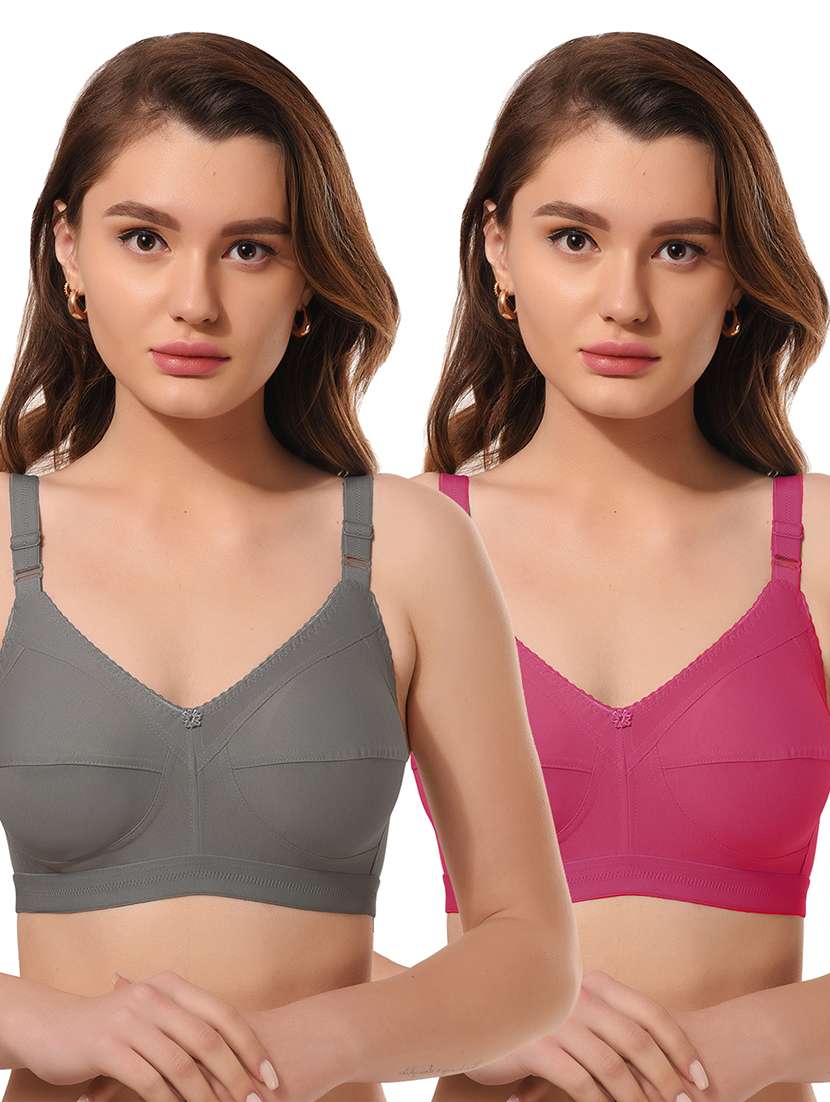 pack of 2 solid bra combo - 21457889 -  Zoom Image - 0