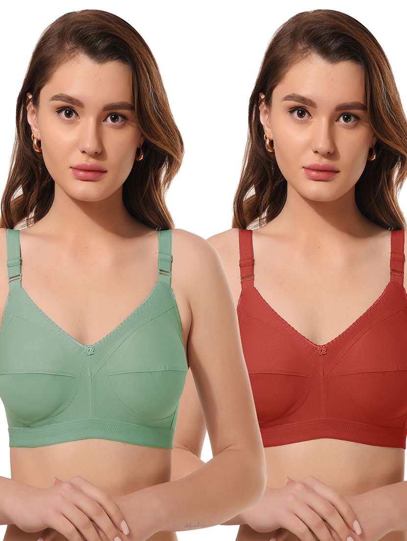 pack of 2 solid bra combo