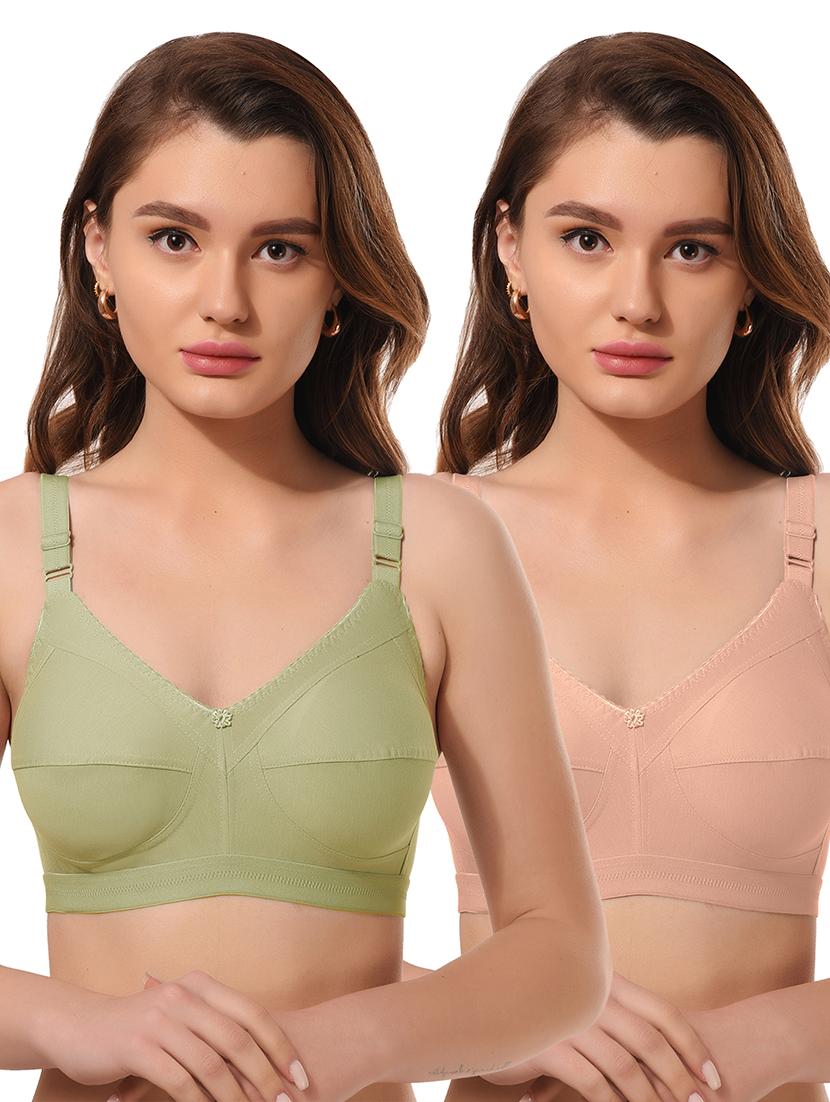 pack of 2 solid bra combo
