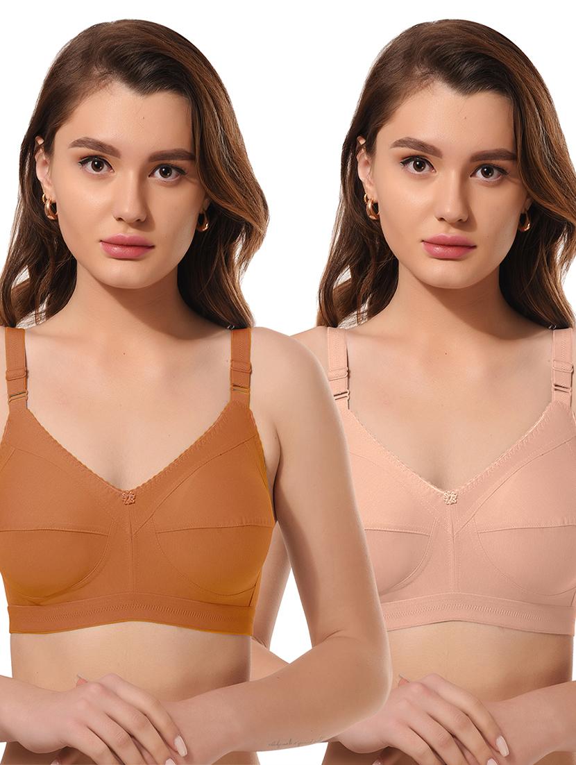 pack of 2 solid bra combo