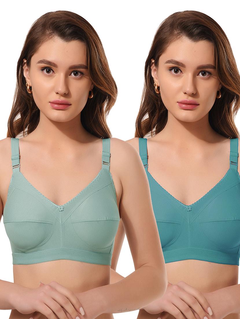 pack of 2 solid bra combo