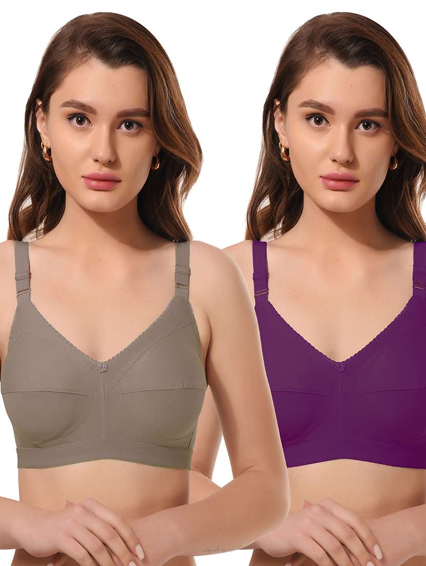 pack of 2 solid bra combo - 21457961 -  Zoom Image - 0