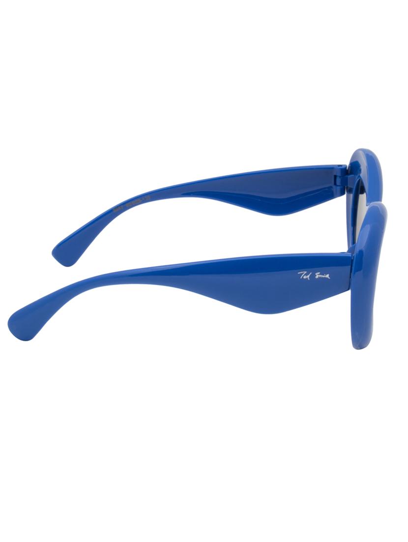 ted smith grey aviator sunglasses for men & women | full rim & acetate frame | large face ( 60-22-139 ) - 21458271 - Standard Image - 3