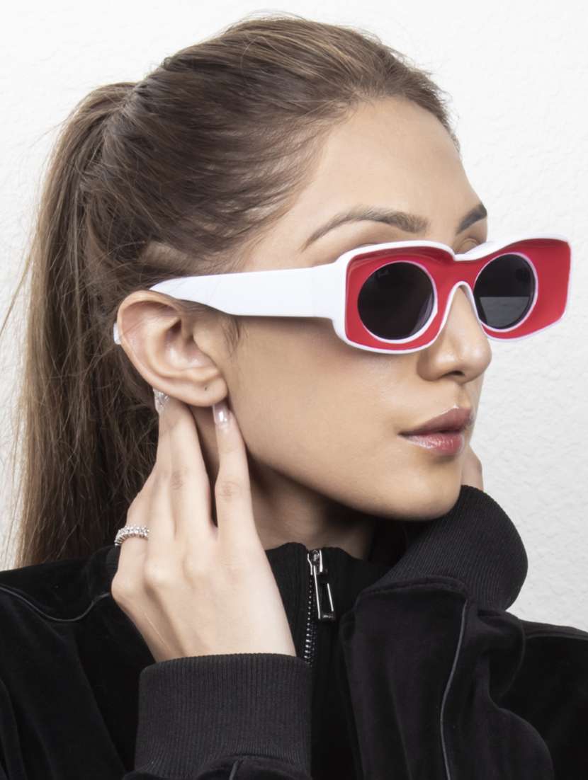 ted smith grey wayfarer sunglasses for men & women | full rim & acetate frame | large face ( 70-15-140 ) - 21458289 -  Standard Image - 5