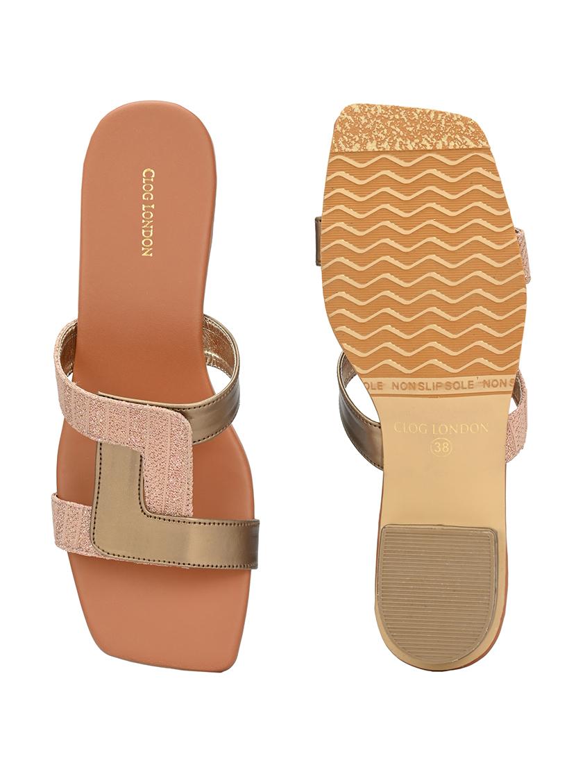women tan slip on sandal - 21458644 - Standard Image - 5