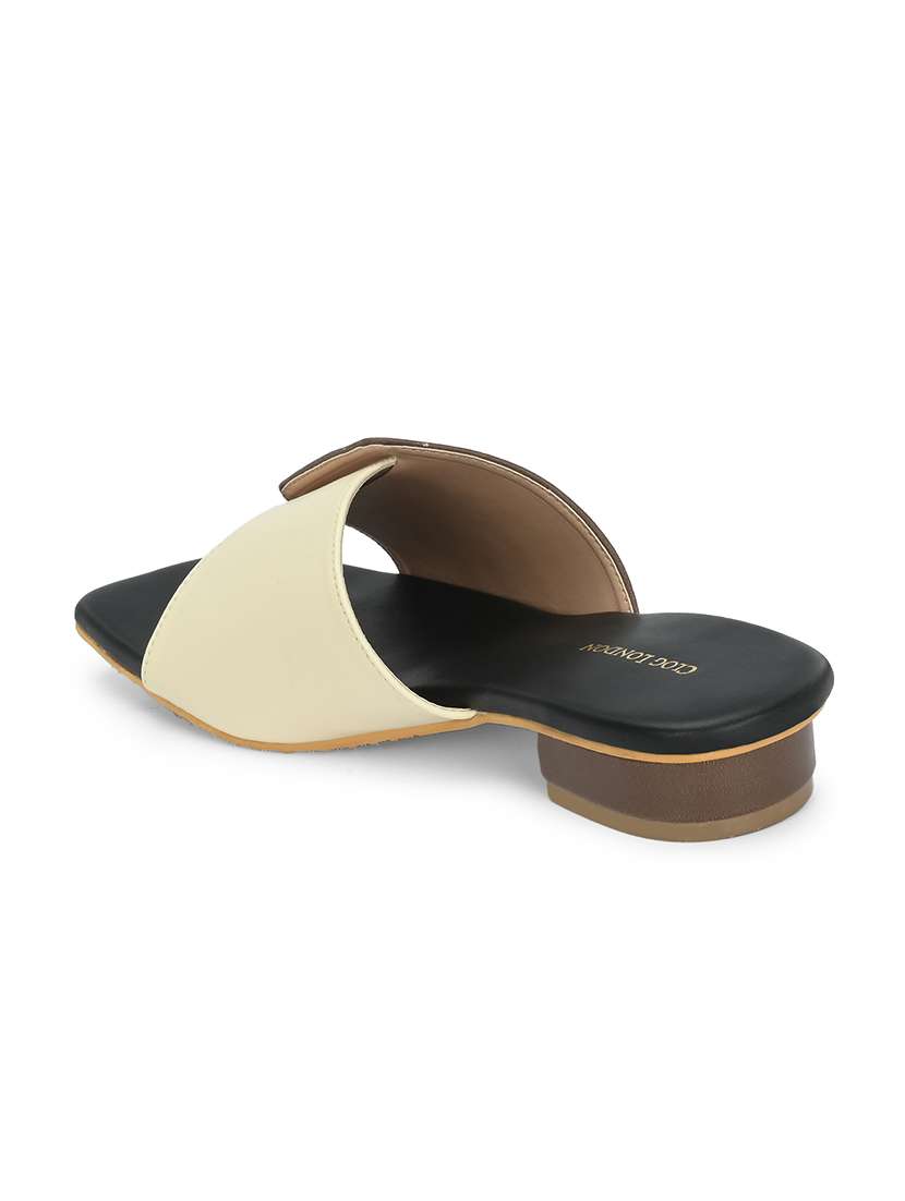 women black slip on sandal - 21458673 -  Standard Image - 3
