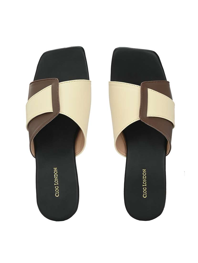 women black slip on sandal - 21458673 -  Standard Image - 5
