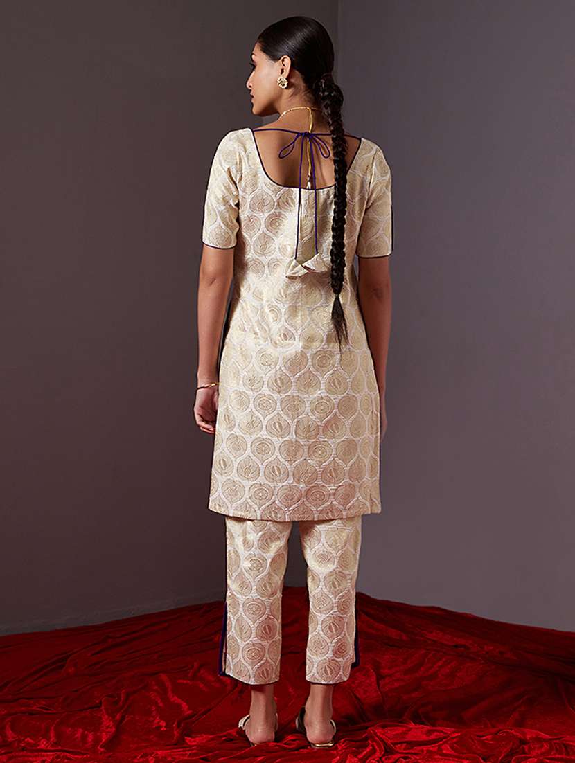 women white kurta pant set - 21459605 - Standard Image - 3