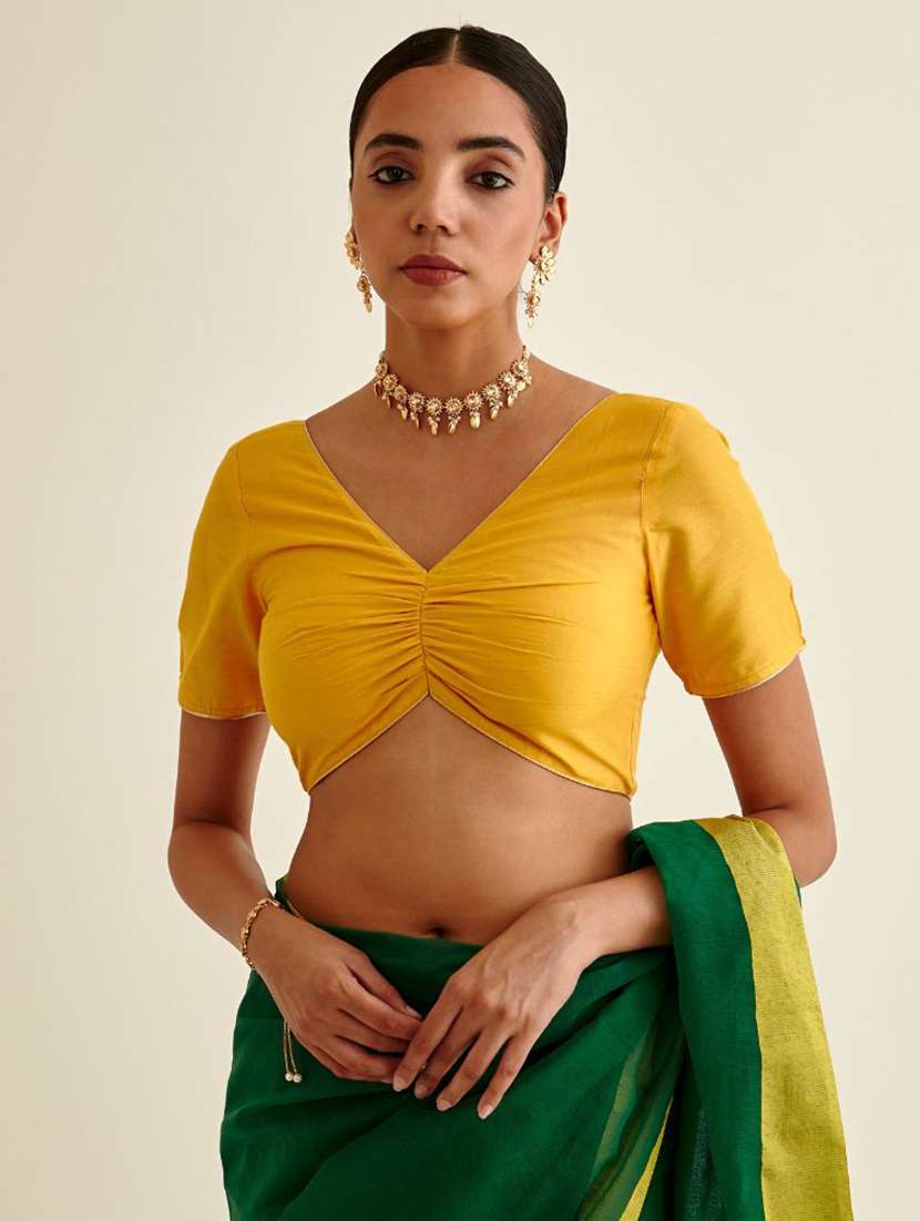 women yellow solid blouse - 21459969 - Zoom Image - 0