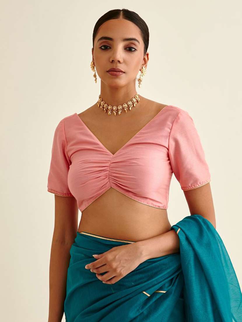 women pink solid blouse - 21459970 - Zoom Image - 0