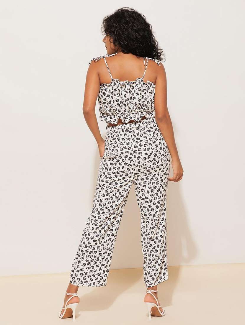 women floral print top and trouser co-ord set - 21460127 -  Standard Image - 5