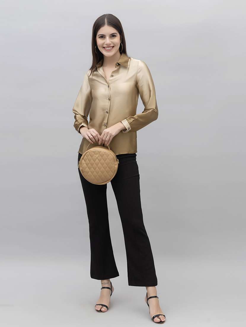 women ombre collared long sleeves shirt - 21461015 -  Standard Image - 3