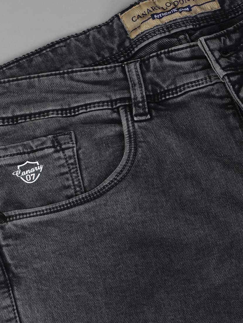 men mid rise plain jeans - 21461063 - Standard Image - 5