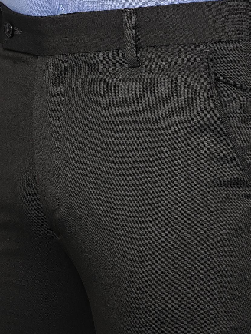 men mid rise solid flat front formal trouser - 21461073 - Standard Image - 5