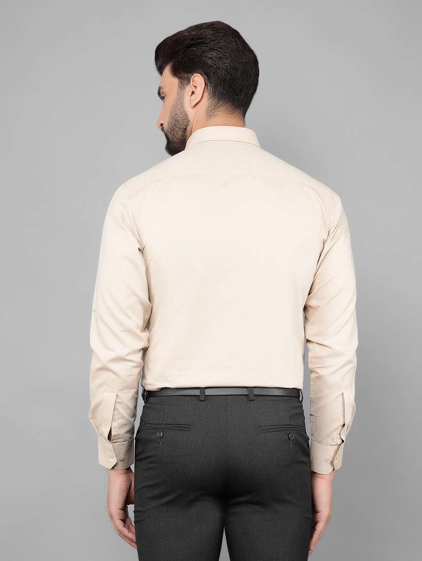 men solid long sleeved formal shirt - 21461084 - Standard Image - 3