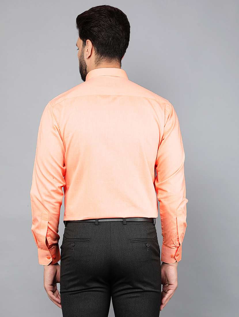 men solid long sleeved formal shirt - 21461085 - Standard Image - 3