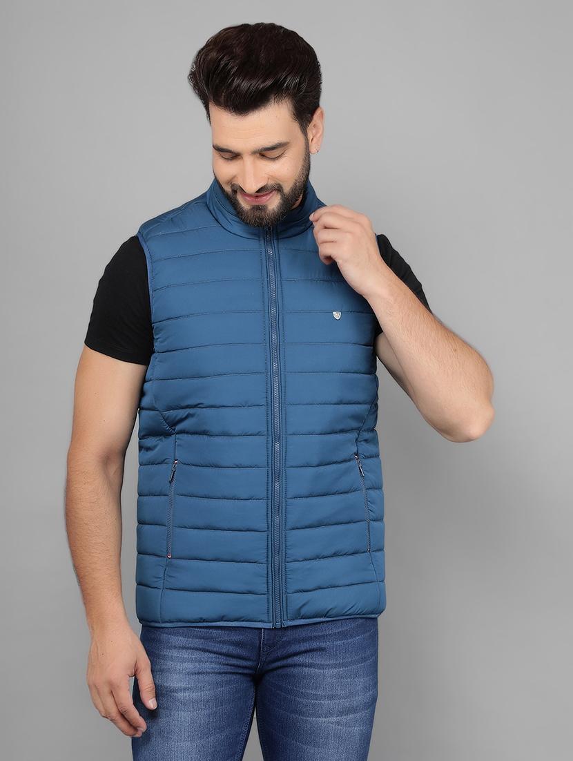 men sleeveless solid quilted jacket - 21461091 - Zoom Image - 0