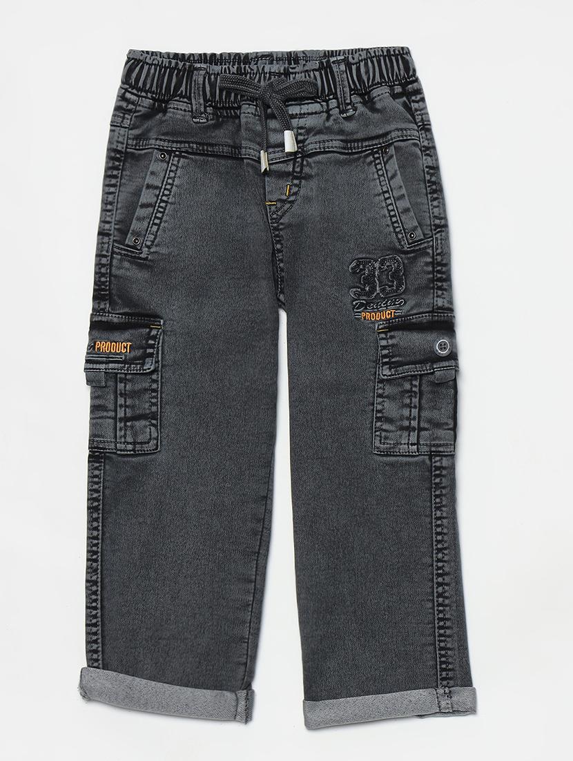 boys mid rise plain jeans - 21461160 - Zoom Image - 0