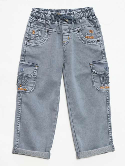 boys mid rise plain jeans - 21461163 -  Standard Image - 0
