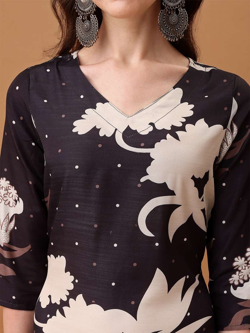 women black kurta pant set with dupatta - 21461310 -  Standard Image - 5