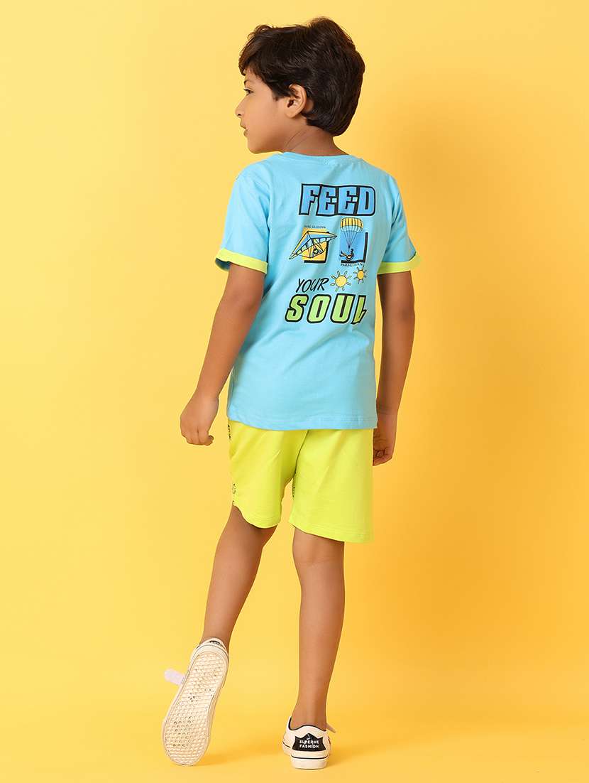 boys cotton shorts twin set - 21461380 -  Standard Image - 3