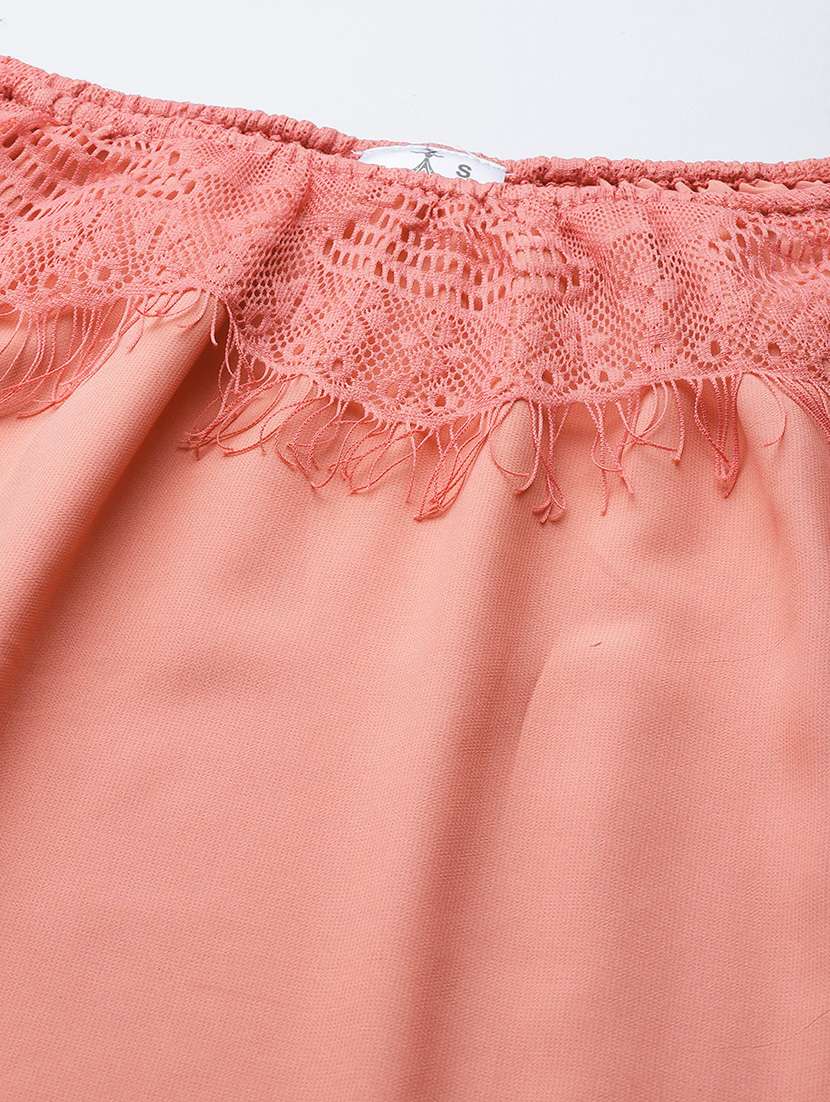 pink solid with work straight top - 21461417 - Standard Image - 3