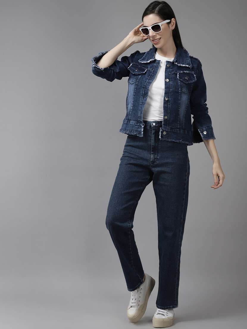 navy blue denim summer jacket - 21461484 -  Standard Image - 3