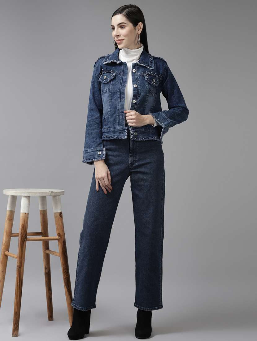 navy blue denim summer jacket - 21461486 -  Standard Image - 3