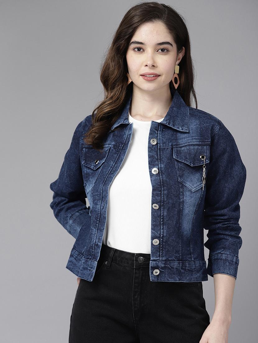 navy blue denim summer jacket