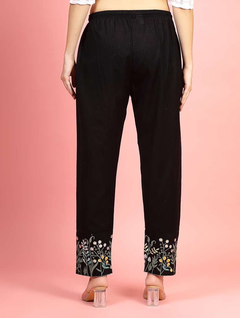 women mid rise cotton peg trouser - 21462114 -  Standard Image - 3