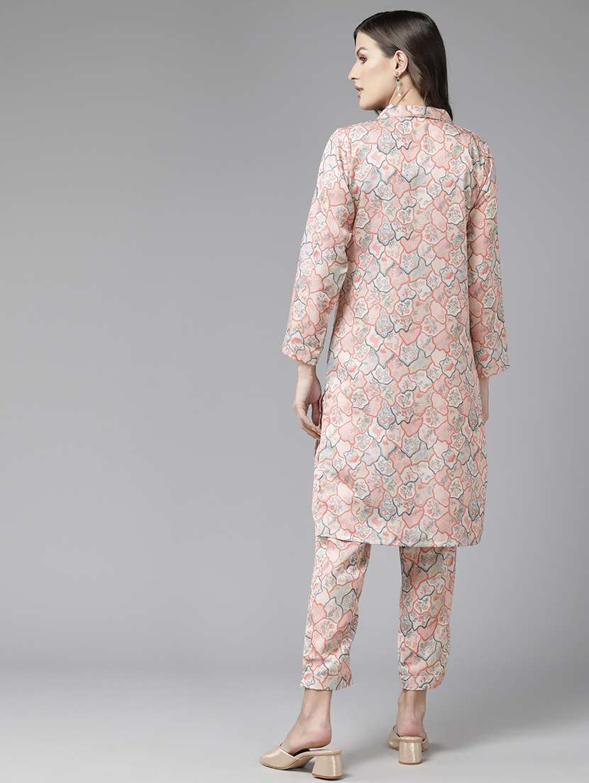 women printed top and trouser set - 21462123 -  Standard Image - 3