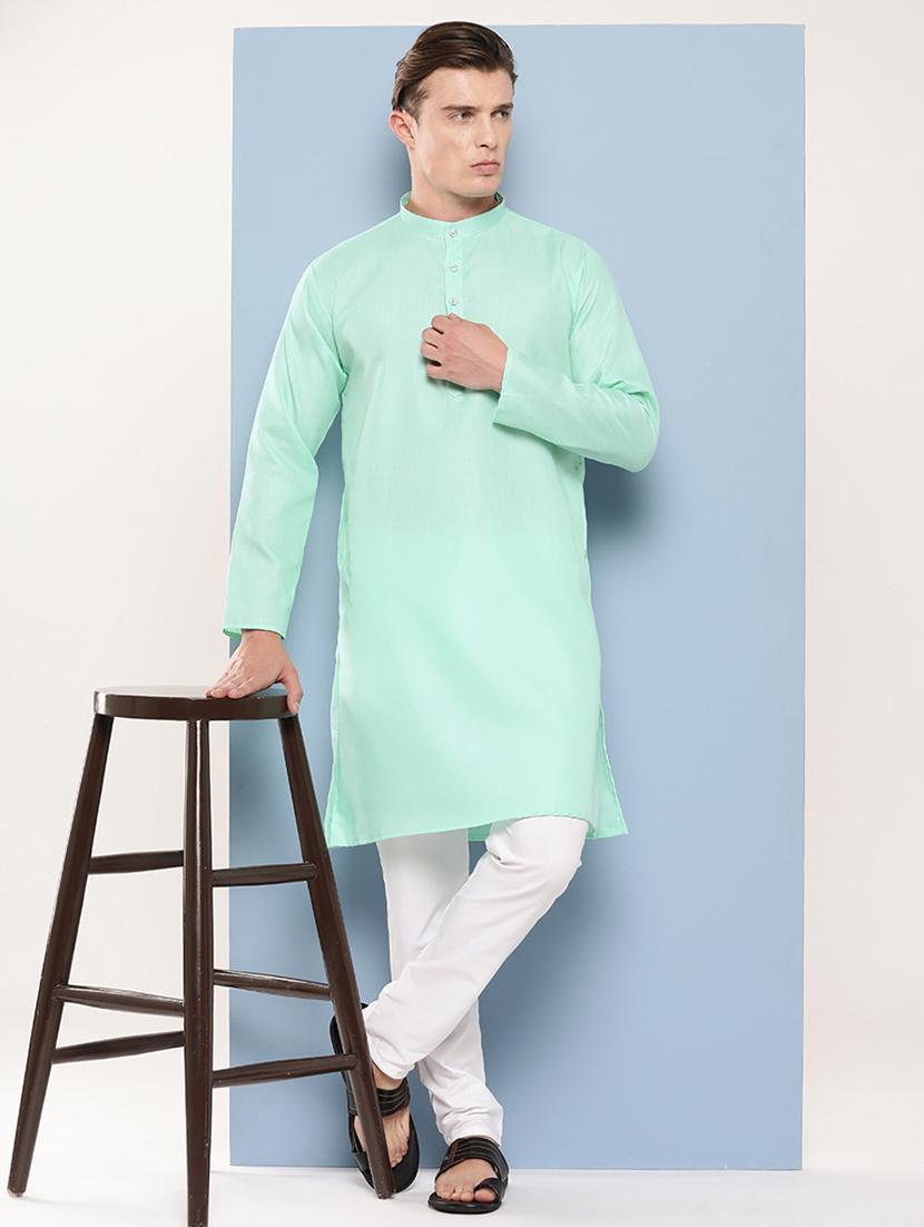 men solid long kurta - 21462165 - Zoom Image - 0