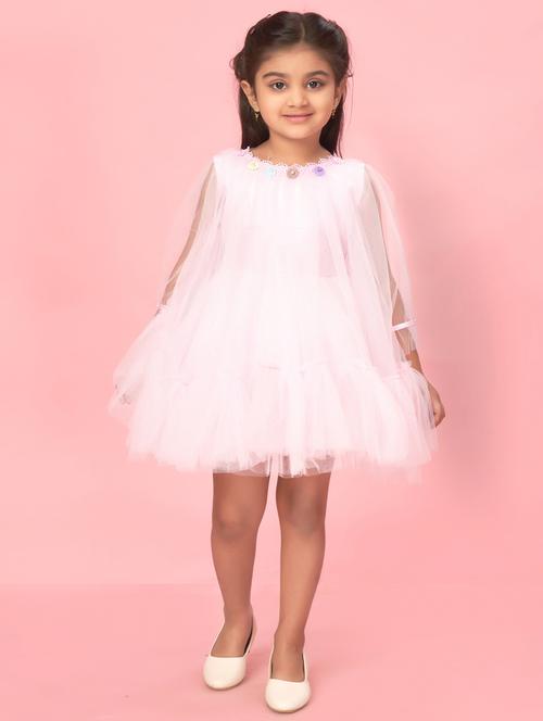 girl cotton blend party wear frock - 21462287 - Standard Image - 0